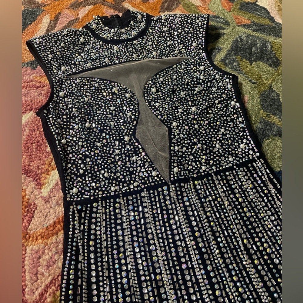 Rhinestone mini dress